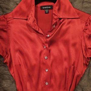Bebe red blouse.